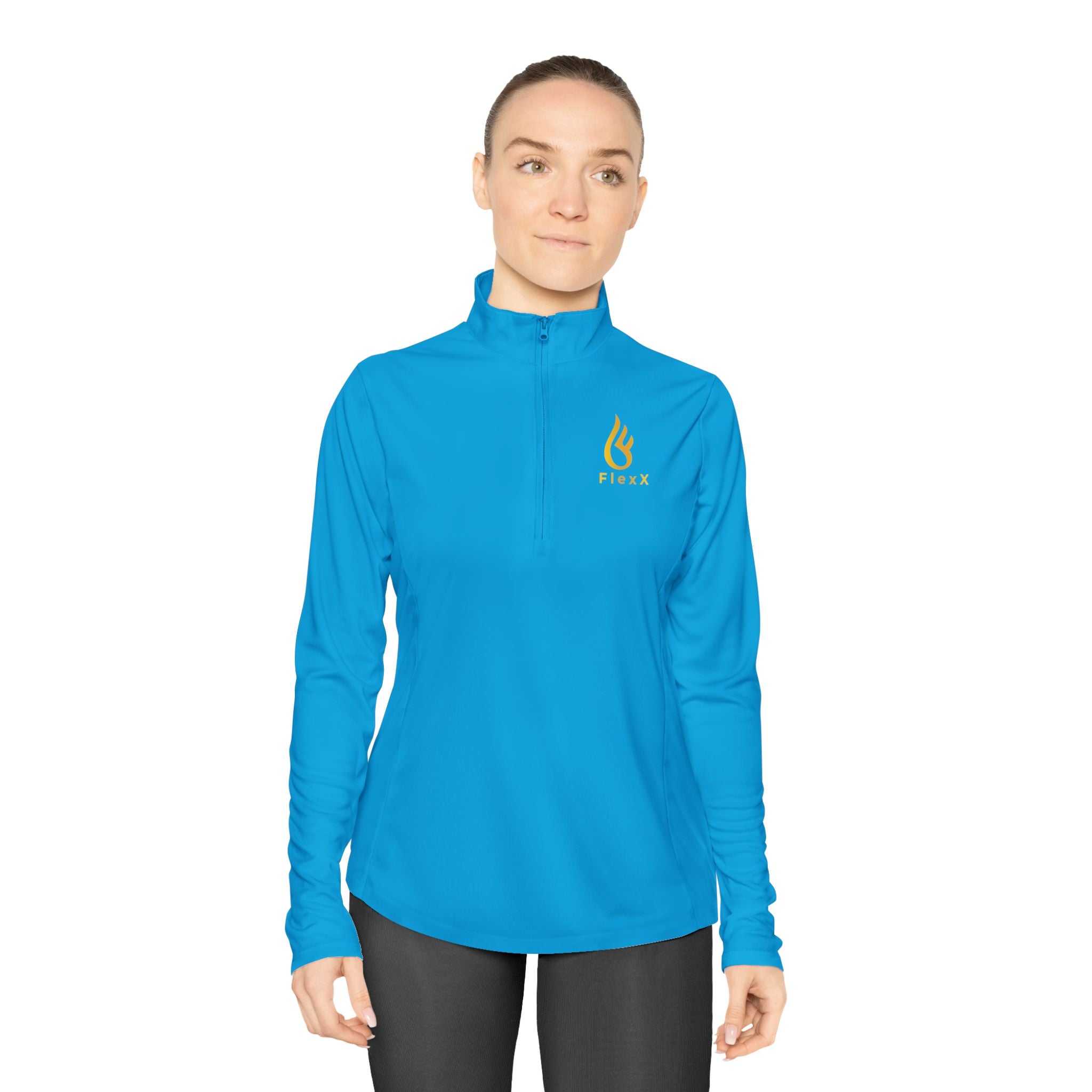 Golden Ladies Quarter-Zip Pullover - FlexX