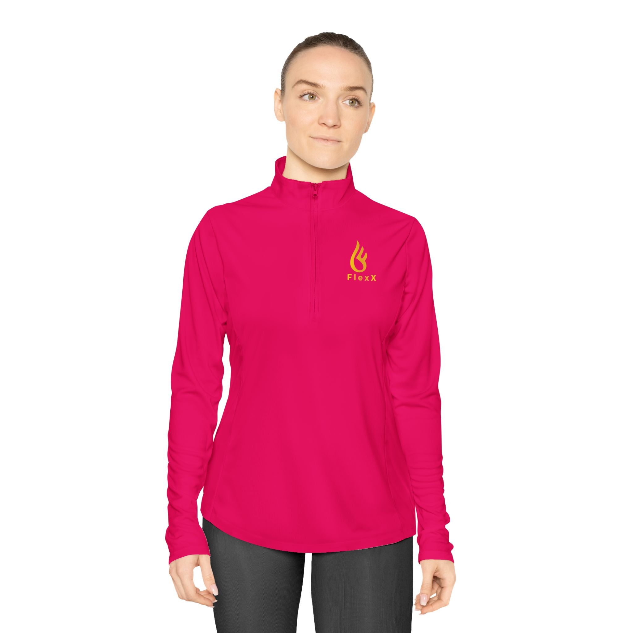Golden Ladies Quarter-Zip Pullover - FlexX