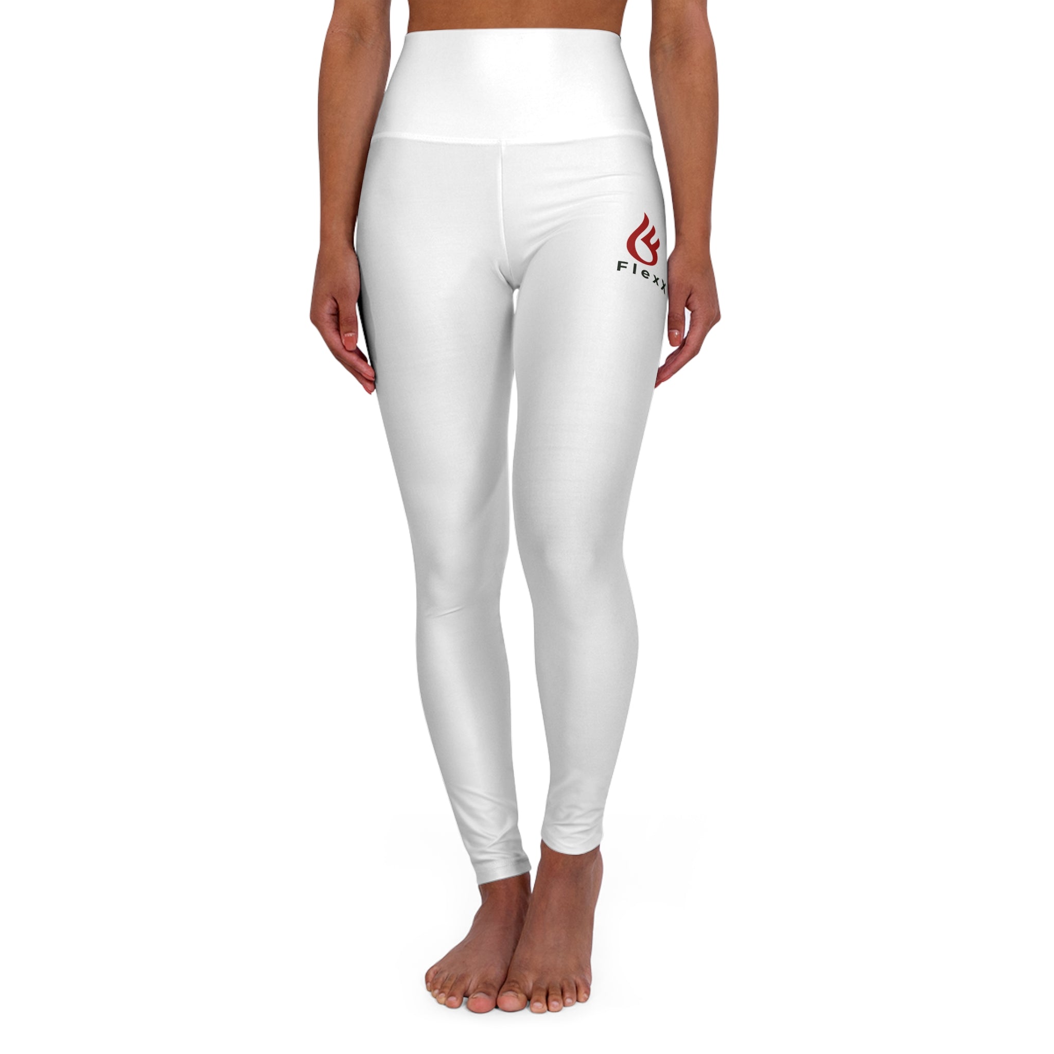 High Waisted Yoga Leggings (AOP) - FlexX