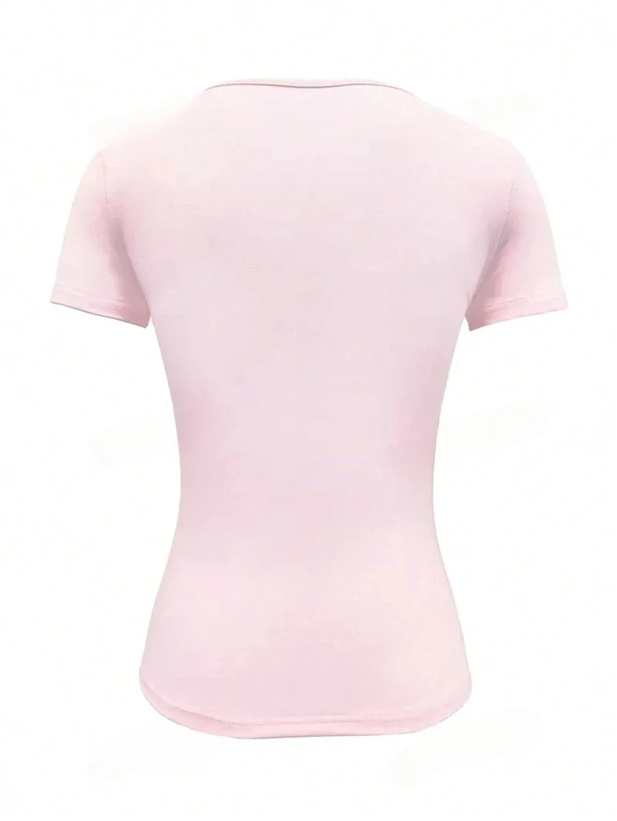 Women Slim Fit Basic T-Shirts - FlexX