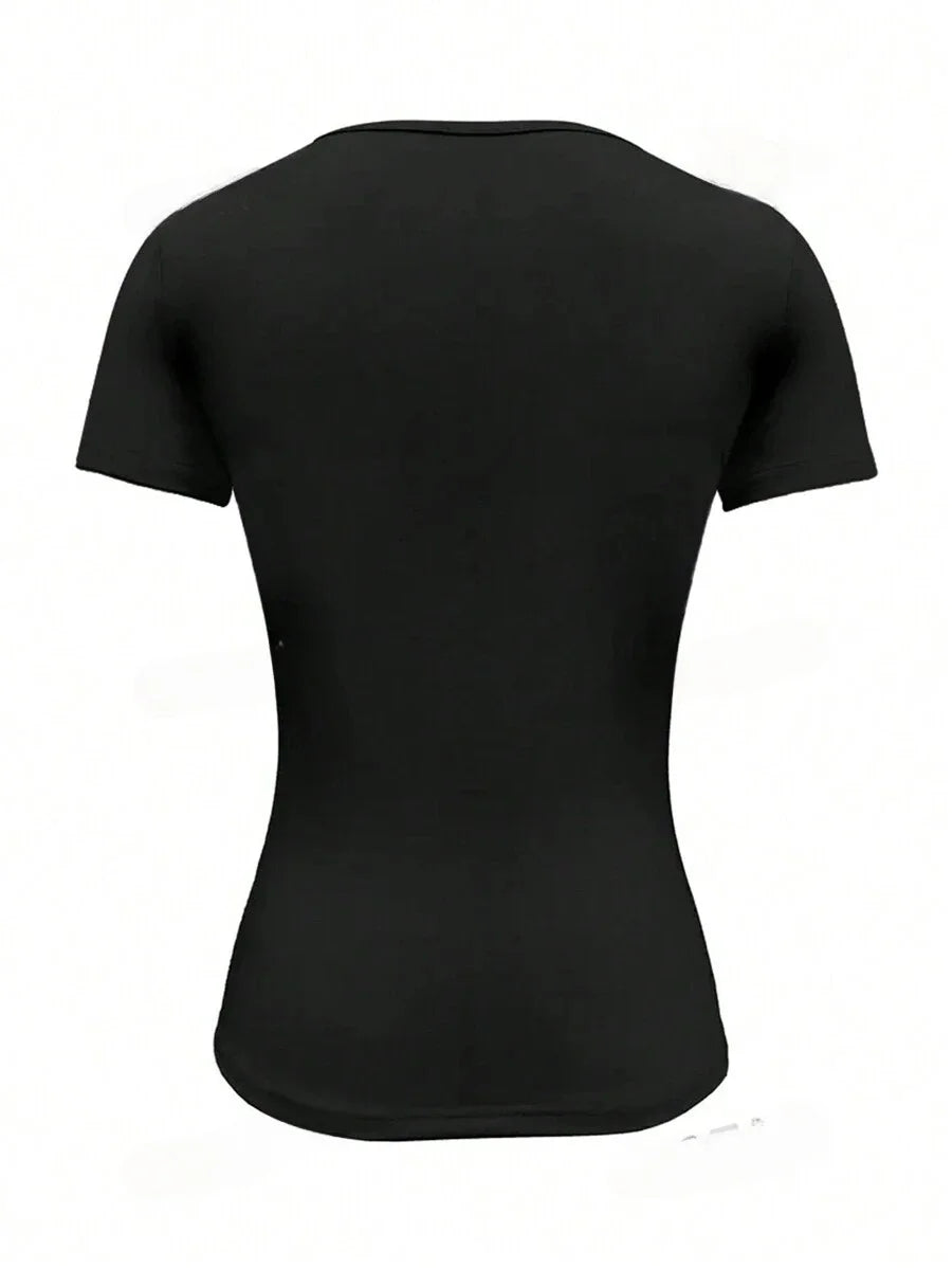 Women Slim Fit Basic T-Shirts - FlexX