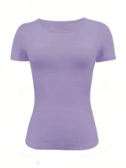 Women Slim Fit Basic T-Shirts - FlexX
